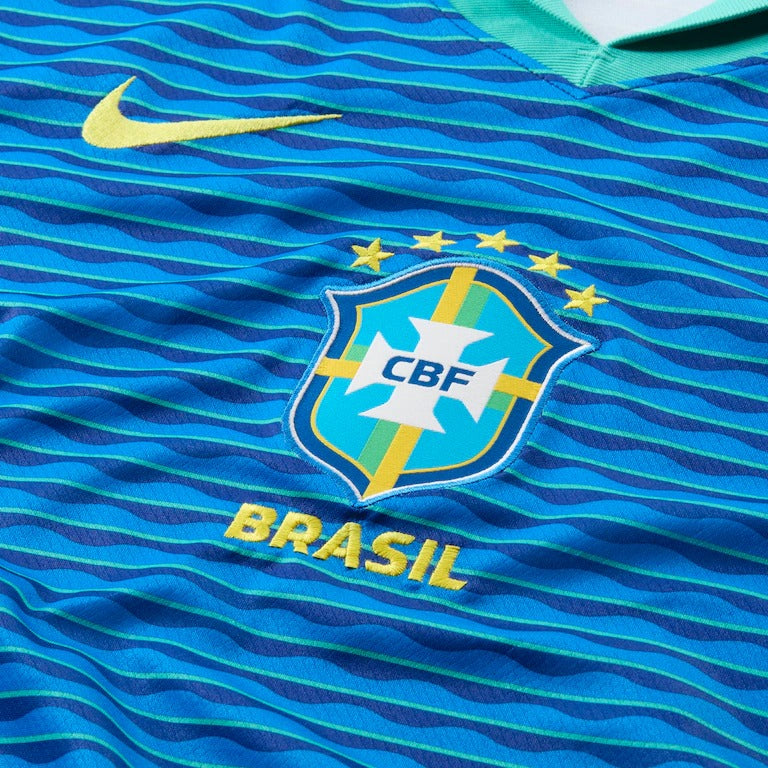 Camisas Azul Nike Brasil 24/25 Torcedor Masculina - Malha Tailandesa 1.1