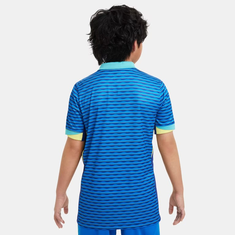 Camisa Kids Azul Nike Brasil 24/25 - Malha Tailandesa 1.1