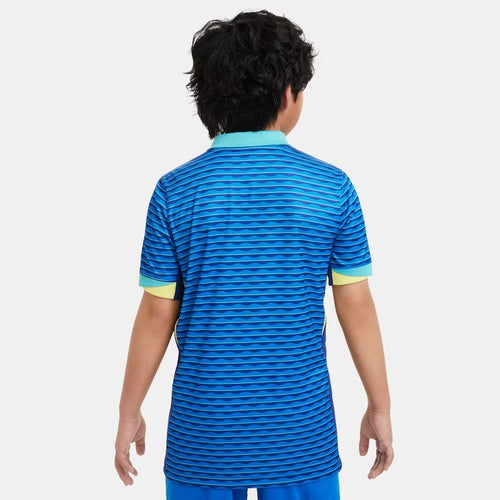 Camisa Kids Azul Nike Brasil 24/25 - Malha Tailandesa 1.1