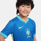Camisa Kids Azul Nike Brasil 24/25 - Malha Tailandesa 1.1