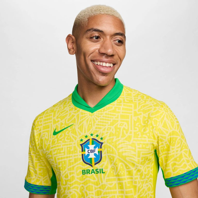 Camisa Modelo Jogador Nike Brasil 24/25 Masculina - Malha Tailandesa 1.1