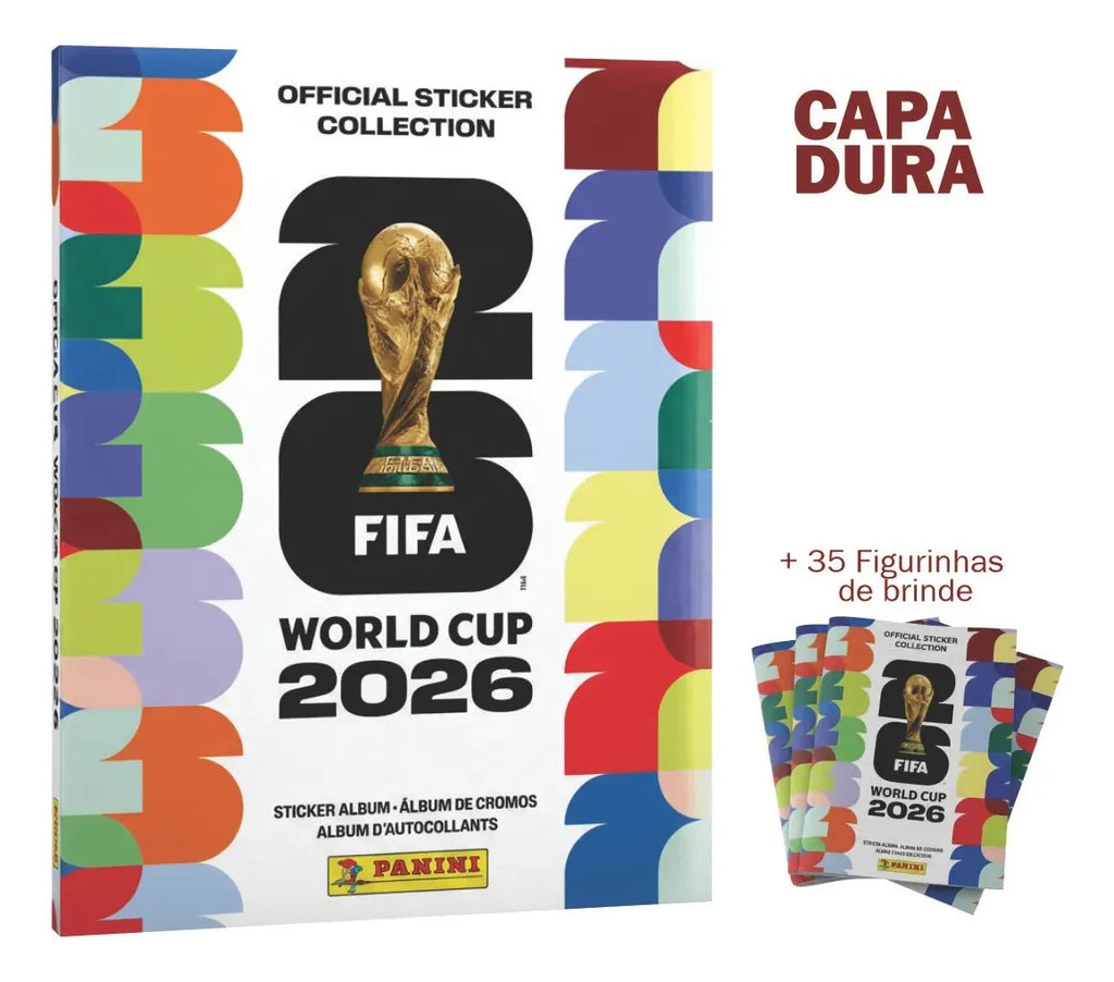 [PRÉ VENDA] Kit Álbum Capa Dura + 35 Envelopes | Fifa World Cup 2026™